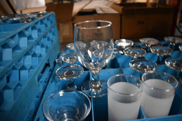 28 Various Glasses in Dish Caddy. Includes 3x3x6. 28 Times Your Bid! - Image 2 of 2