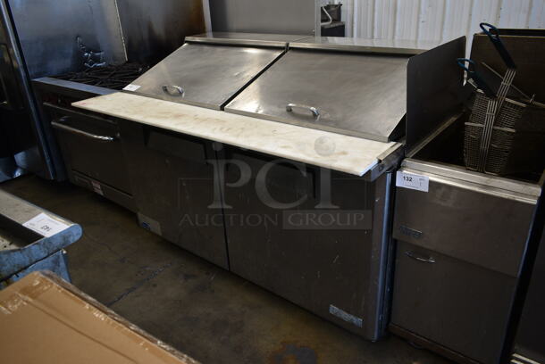 Turbo Air MST-60-24 Stainless Steel Commercial Sandwich Salad Prep Table Bain Marie Mega Top on Commercial Casters. 115 Volts, 1 Phase. Tested and Working! - Image 1 of 9
