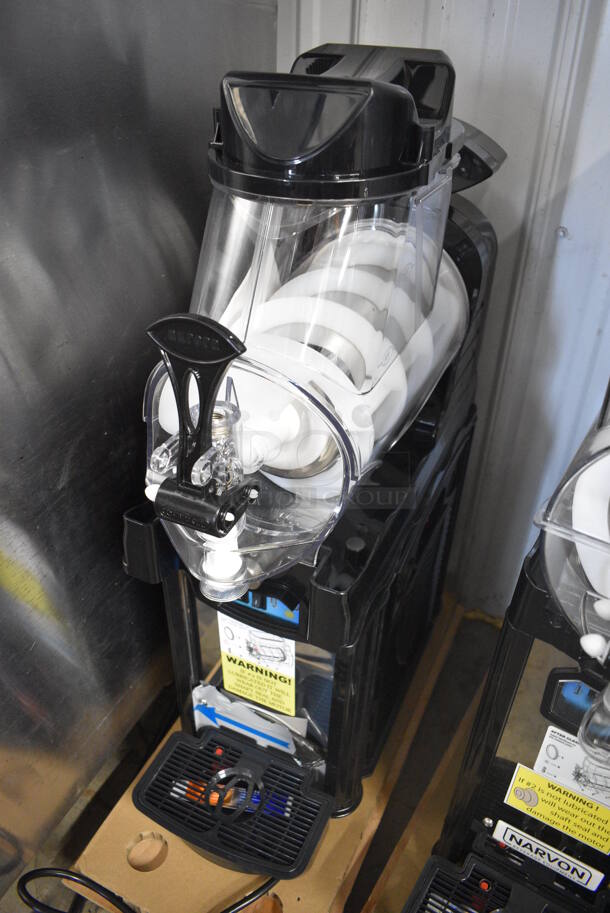 BRAND NEW IN BOX! Narvon Model AURORA 1 Metal Commercial Countertop Single Hopper Slushie Machine. Hopper Has 1.6 Gallon Capacity. 120 Volts, 1 Phase. 8x20x30 - Image 2 of 7