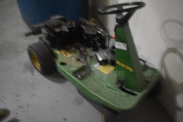 John Deere RX75 Green Metal Riding Lawn Mower. For Parts. BUYER MUST REMOVE. - Image 3 of 7