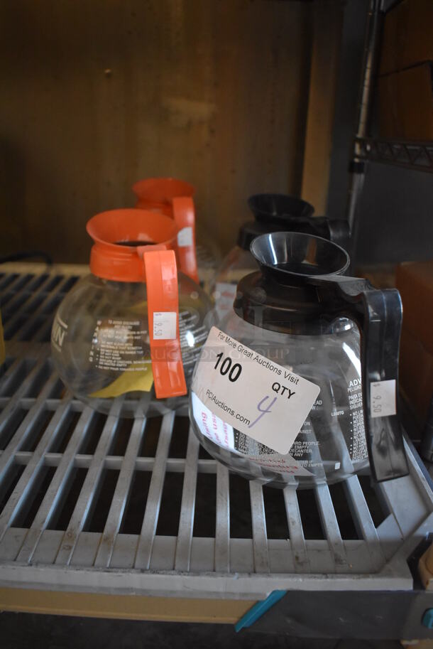 4 Coffee Pots. 8.5x6x7. 4 Times Your Bid! - Image 2 of 3