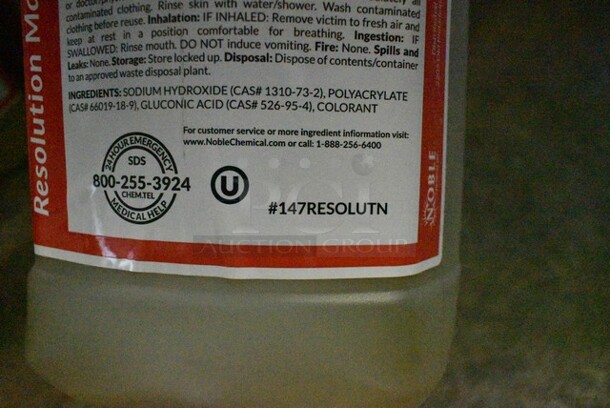 3 BRAND NEW SCRATCH AND DENT! Noble 147RESOLUTN Resolution Liquid Machine Detergent Jugs. 3 Times Your Bid! - Image 6 of 6