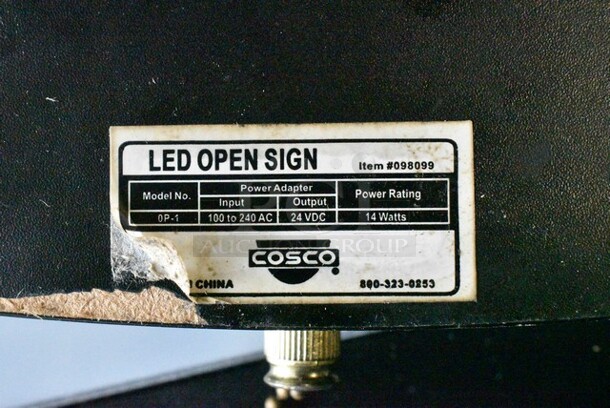 Open Light Up Sign. Tested and Working!  - Image 3 of 3