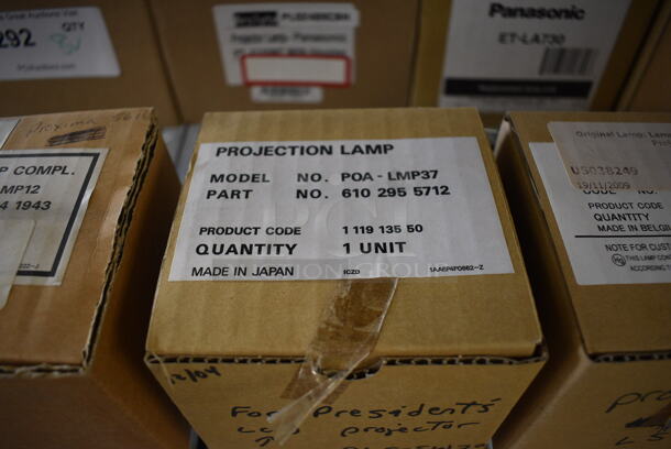 8 BRAND NEW IN BOX! Various Projection Lamps Including 2 Panasonic ET-LA701, Panasonic ET-LA730, Arclyte PL02489CBH and PLC-LMP12. 8 Times Your Bid! - Image 4 of 9