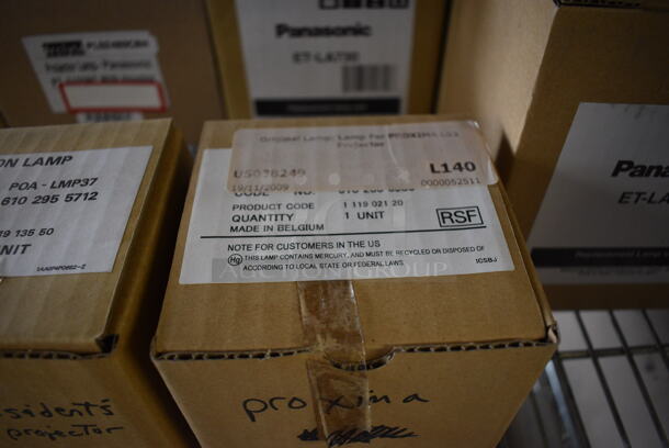 8 BRAND NEW IN BOX! Various Projection Lamps Including 2 Panasonic ET-LA701, Panasonic ET-LA730, Arclyte PL02489CBH and PLC-LMP12. 8 Times Your Bid! - Image 5 of 9