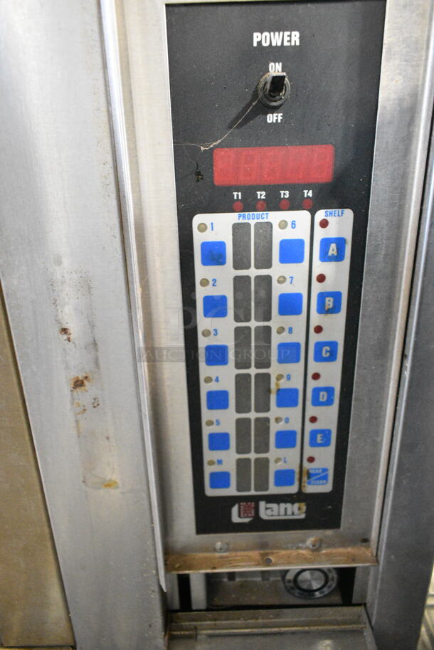 Lang EHS-C Stainless Steel Commercial Electric Powered Half Size Convection Oven w/ View Through Door and Metal Oven Racks. 208 Volts, 1/3 Phase.  - Image 5 of 6