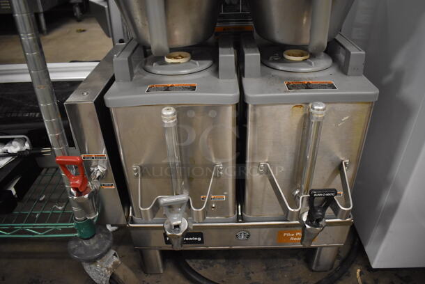 2016 Bunn DUAL SH DBC Stainless Steel Commercial Countertop Coffee Machine w/ Hot Water Dispenser, 2 Metal Brew Baskets and 2 Servers. 120/208 Volts, 1 Phase. 21x24x32 - Image 4 of 5