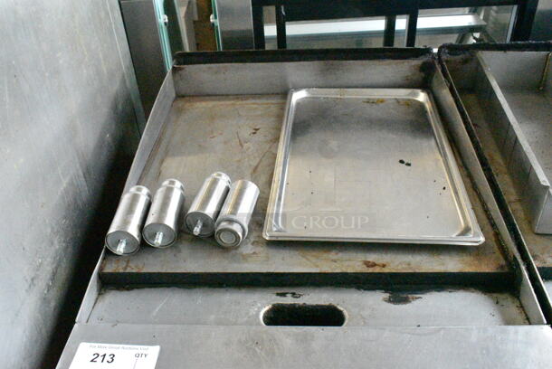 LATE MODEL! Garland Stainless Steel Commercial Countertop Natural Gas Powered Flat Top Griddle.  - Image 4 of 6
