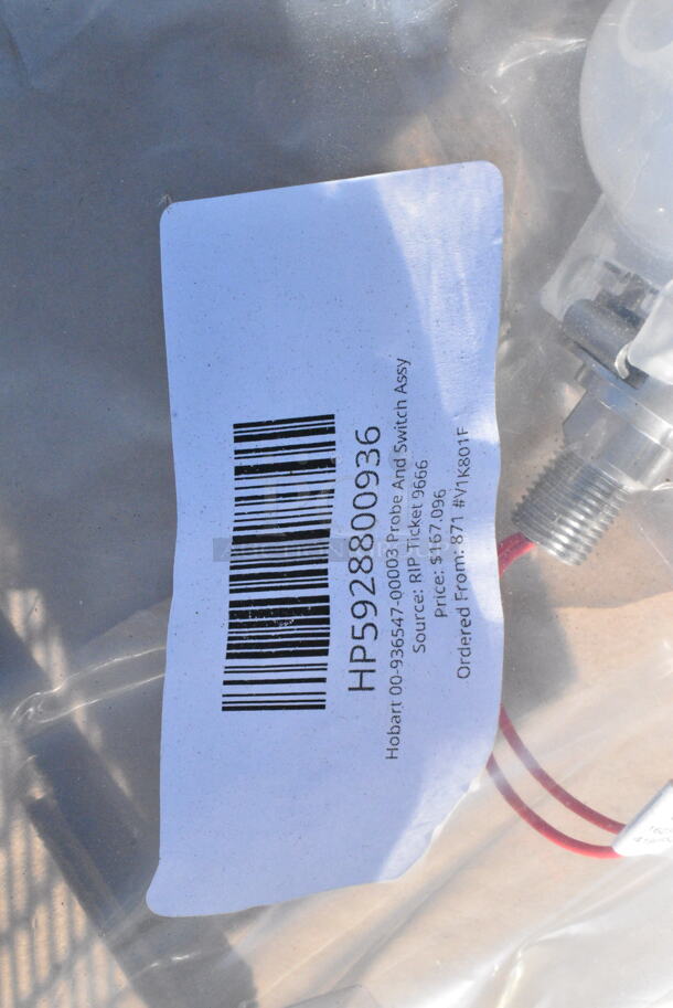 17 BRAND NEW Boxes Including HP3004992230 Vulcan 00-499223-00004 Basket, Twin Gr85, HP5928800936 Hobart 00-936547-00003 Probe And Switch Assy, HP7004108410 Vulcan 00-410841-00023 Valve,Combination,(Lp), HP3686701404 Berkel 01-404675-01158 Sharpening Assy, HP5474801100 Baxter 01-100V16-00546 Label, ServIt 423ST2ASG Angled Sneeze Guard for 2-Pan Steam Tables, YCNC167HDD/W Pactiv MealMaster 16 5/8" x 7 5/16" x 3" Full Slab White Rib Container with Dome Lid - 70/Case, OCNC-1070-DZYW, Solo TLP316-0007 Traveler White Dome Hot Cup Lid with Sip Hole - 1000/Case, 427BASEBLTDN Lancaster Table & Seating Black Steel Bolt-Down Umbrella Base. 17 Times Your Bid!  - Image 3 of 12
