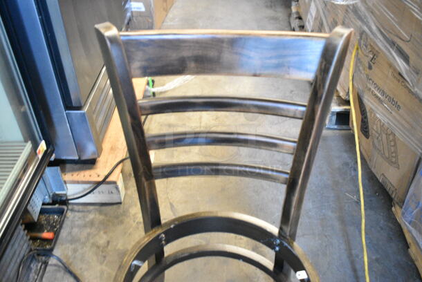 2 BRAND NEW SCRATCH AND DENT! Lancaster Table & Seating 164CLADVINFR Dining Height Chair. 2 Times Your Bid!  - Image 4 of 6