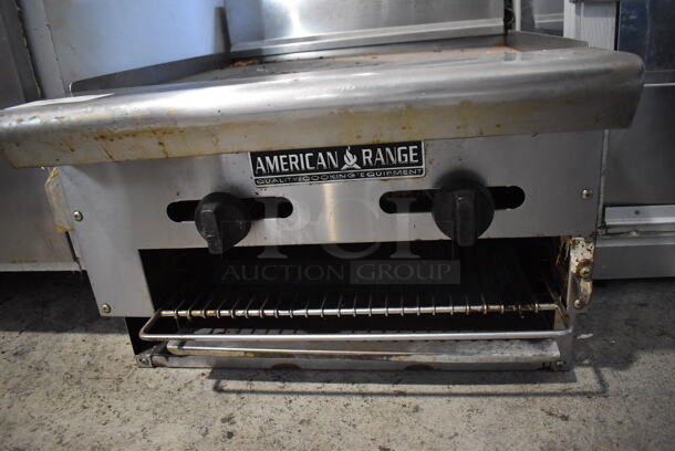 American Range Stainless Steel Commercial Countertop Natural Gas Powered Flat Top Griddle w/ Melter. 24x32x21 - Image 7 of 7