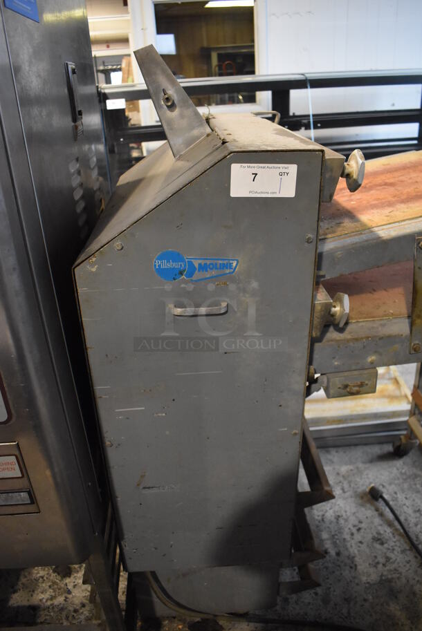 Moline Metal Commercial Floor Style Dough Sheeter on Commercial Casters. 115 Volts, 1 Phase. 55x32x61. Tested and Working! - Image 4 of 7