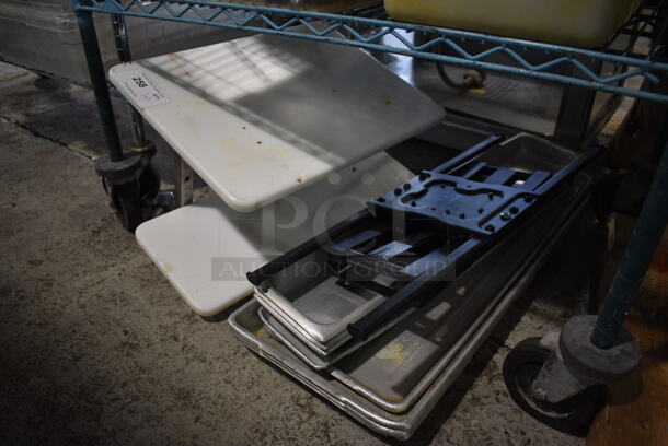 ALL ONE MONEY! Lot of Various Items Including Metal Trays  - Image 1 of 3