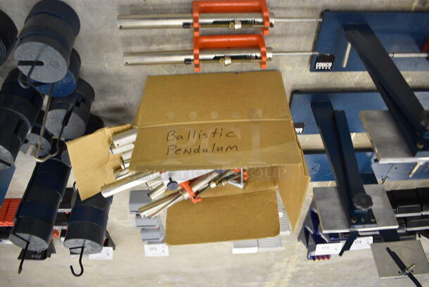 ALL ONE MONEY!  Lot of Cenco Ballistic Pendulum, Metal Weights and Additional Pieces  - Image 3 of 8