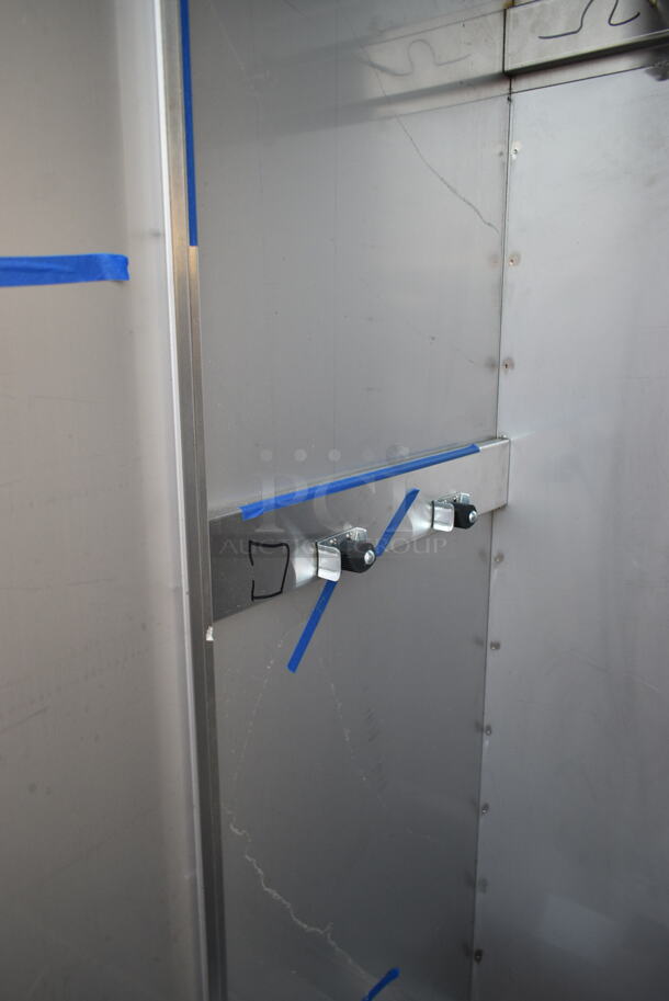 BRAND NEW SCRATCH AND DENT! Regency 600SMC48DD Stainless Steel Mop Sink Cabinet.  - Image 4 of 9