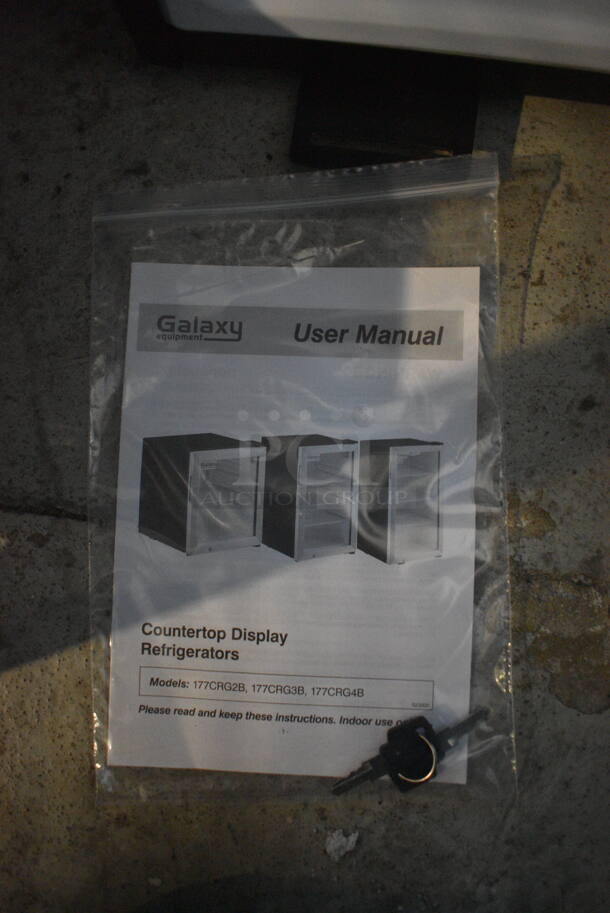 BRAND NEW! Galaxy Model 177CRG3B Metal Commercial Mini Cooler Merchandiser. 110 Volts, 1 Phase. 17x19x27.5. Tested and Working! - Image 5 of 6