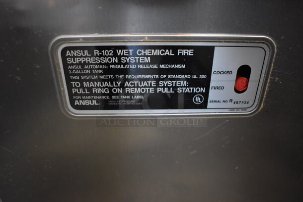 BRAND NEW IN BOX! Ansul R-102 Stainless Steel Wet Chemical Fire Suppression System w/ Tank. 17x8x23.5 - Image 4 of 5
