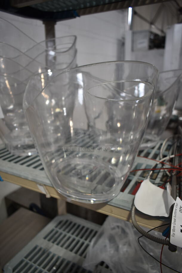 6 BRAND NEW SCRATCH AND DENT! Choice Clear Poly Ice Buckets. 6 Times Your Bid! - Image 5 of 6