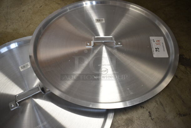 2 BRAND NEW SCRATCH AND DENT! Choice  471SPC100 20 13/16" Aluminum Pot / Pan Cover. 2 Times your Bid!  - Image 3 of 7