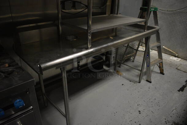 Stainless Steel Commercial Right Side Clean Side Dishwasher Table. 71x30x41.5. (kitchen)
