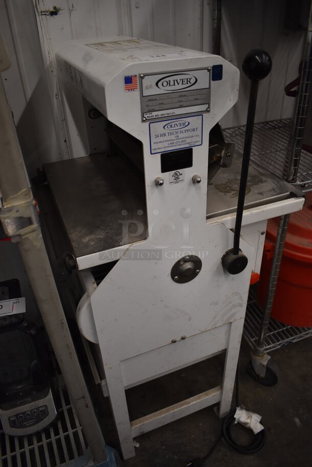 Oliver 777-NT Metal Commercial Floor Style Bread Loaf Slicer. 115 Volts, 1 Phase. 25x24x47. Tested and Working! - Image 3 of 7