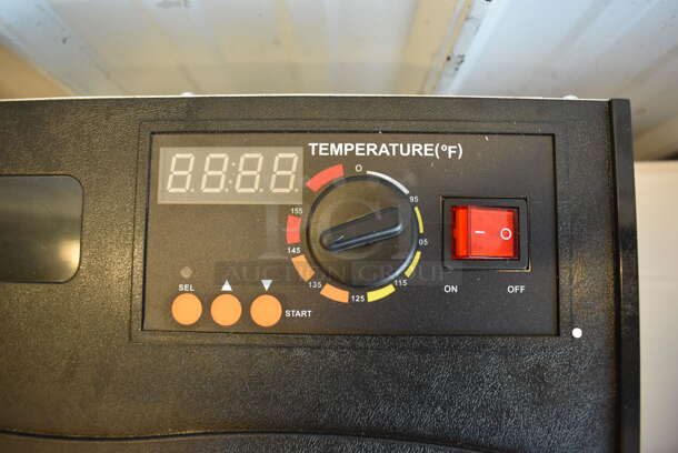 LIKE NEW! Backyard Pro Butcher Series Countertop Electric Powered 6 Tray Food Dehydrator with 40 Hour Timer. Used a Few Times at Trade Show as a Demonstration. 120 Volts, 1 Phase. 13x18.5x9.5. Tested and Working! - Image 5 of 8