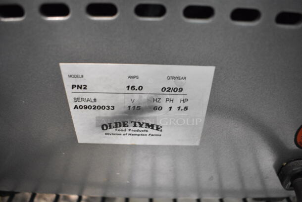 Olde Tyme PN2 Stainless Steel Commercial Countertop Nut Grinder Base. 115 Volts, 1 Phase. Tested and Working! - Image 4 of 4