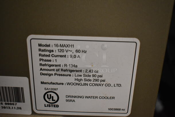 Quench 16-MAXH1 Metal Water Cooler. 120 Volts, 1 Phase. Tested and Working! - Image 5 of 5