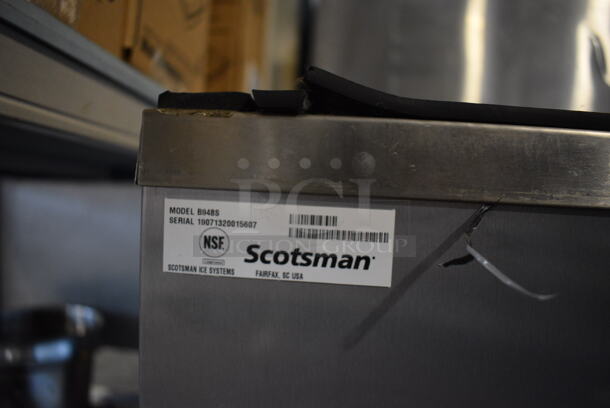 2019 Hoshizaki KM-520MAJ Stainless Steel Commercial Ice Machine Head on Scotsman B948S Stainless Steel Ice Bin. 115 Volts, 1 Phase. 48x34x79 - Image 8 of 8