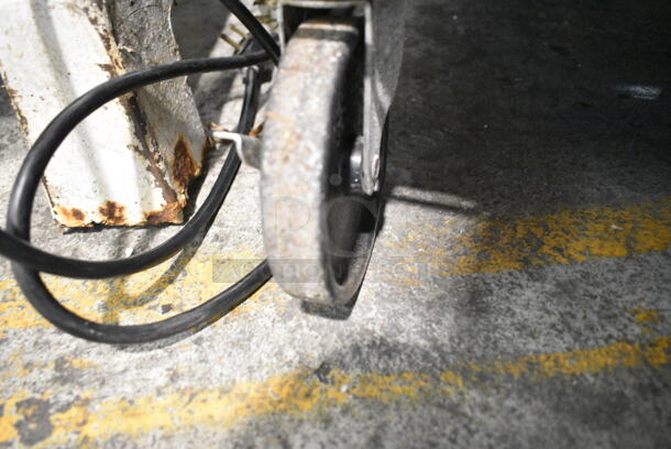 Beverage Air SPE27 Stainless Steel Commercial Sandwich Salad Prep Table Bain Marie Mega Top on Commercial Casters. 115 Volts, 1 Phase. Tested and Powers On But Does Not Get Cold, Appears To Be Out of Refrigerant - Image 6 of 7