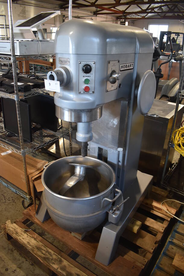 REFURBISHED! Hobart P 660 Metal Commercial Floor Style 60 Quart Planetary Dough Mixer w/ Stainless Steel Mixing Bowl and Dough Hook Attachment. 240 Volts, 1 Phase. Unit Has Been Professionally Refurbished! 28x40x56 - Image 2 of 10