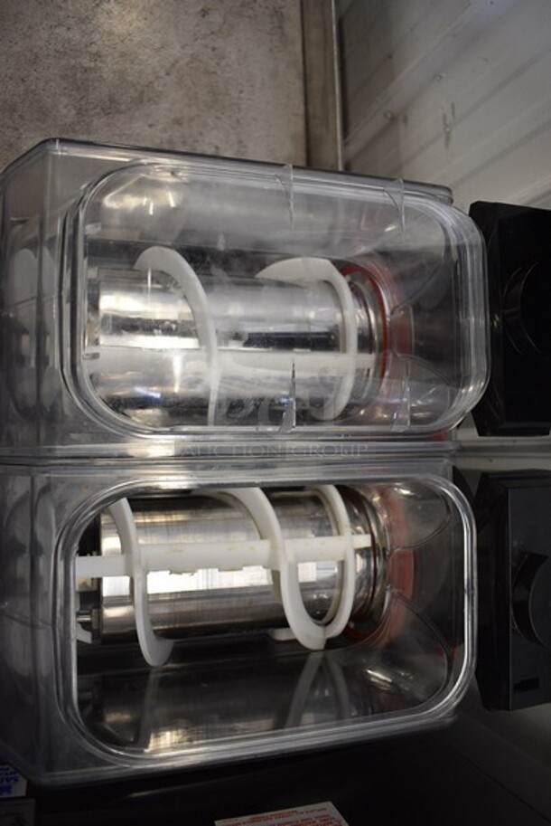 2020 Crathco Model SP 2 Stainless Steel Commercial Countertop Double Hopper Frozen Beverage Dispenser. 115 Volts, 1 Phase. 17.5x17.5x24.5. Tested and Working! - Image 3 of 5