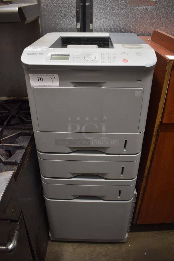 Samsung ML-5512ND Printer With Commercial Casters Included. - Image 1 of 6