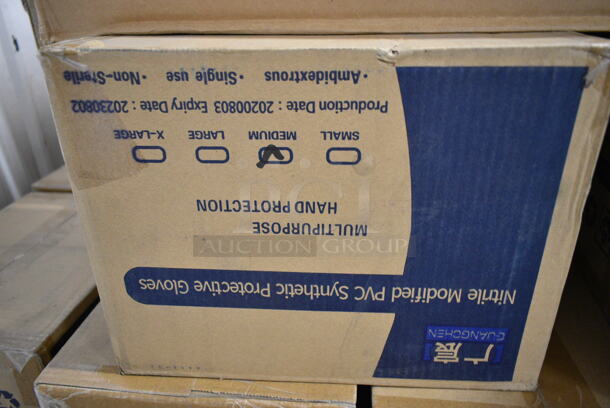 29 BRAND NEW Boxes of Nitrile Modified PVC Synthetic Protective Gloves Medium. 29 Times Your Bid!  - Image 4 of 5
