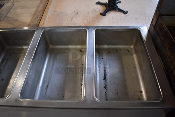 Duke EP304 M Stainless Steel Commercial Electric Powered 4 Bay Steam Table w/ Under Shelf on Commercial Casters. 208 Volts, 1 Phase. 60x29.5x33 - Image 6 of 8