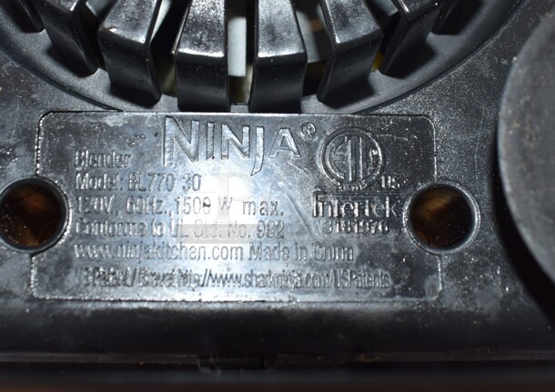 Ninja BL770-30 Metal Countertop Blender Base. 120 Volts, 1 Phase. 8x9x9. Tested and Powers On But Parts Do Not Move - Image 5 of 6