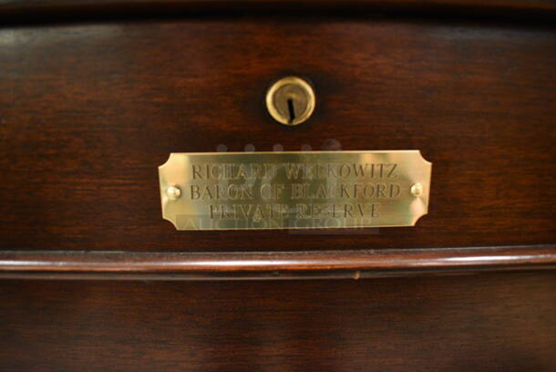 CUSTOM MADE! Wooden Single Door Cigar Humidor w/ Contents. - Image 5 of 9