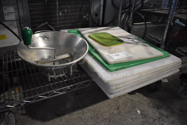 ALL ONE MONEY! Tier Lot of Metal Sifter and Cutting Boards  - Image 3 of 4