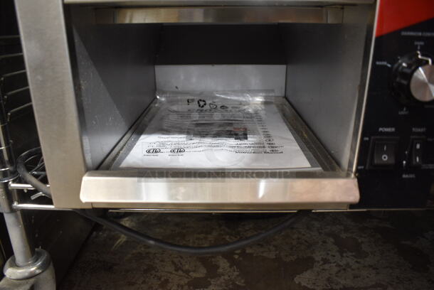 BRAND NEW SCRATCH AND DENT! 2024 Crosson CCT-500 Stainless Steel Commercial Countertop Electric Powered Conveyor Toaster Oven. 120 Volts, 1 Phase. Tested and Working! - Image 5 of 6