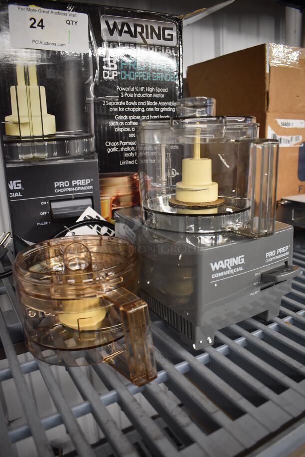 BRAND NEW IN BOX! Waring Pro Prep 0.75 Qt. Batch Bowl Food Processor with Chopper & Grinder Bowl. 5x8x10. Tested and Working! - Image 3 of 7