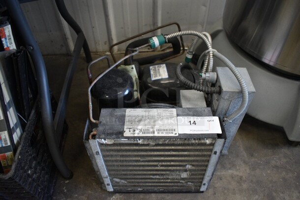 Copeland Model ASE32C3E-CAV-103 Metal Commercial Compressor. 208/230 Volts, 1 Phase. 19x21x14.