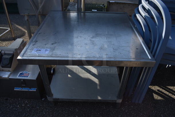 Stainless Steel Commercial Equipment Stand w/ Metal Under Shelf. 30x30x24