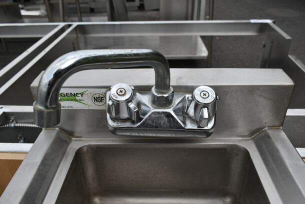 Regency 600B11014 Stainless Steel Commercial Single Bay Sink w/ Faucet and Handles. - Image 3 of 8