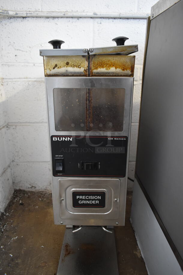 Bunn G9-2T HD Stainless Steel Commercial Countertop Coffee Bean Grinder. 120 Volts, 1 Phase. Tested and Working! - Image 5 of 8