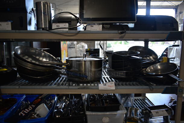 ALL ONE MONEY! Lot of Various Items Including Skillets and Sauce Pots - Image 2 of 5