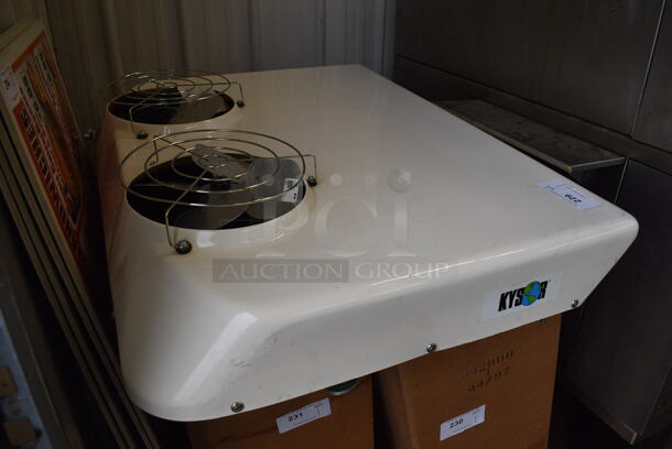 BRAND NEW! Kysor Model 942008 COND KC110 Metal Condenser for Reefer Truck. 41x32x11 - Image 2 of 5