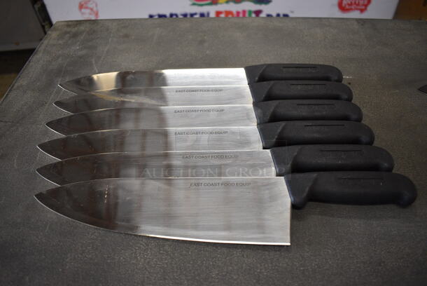 6 Sharpened Stainless Steel Chef Knives. 15". 6 Times Your Bid! - Image 4 of 4