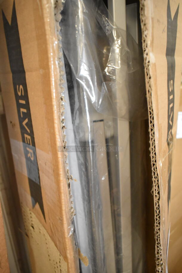 BRAND NEW SCRATCH AND DENT! 427UMFAR9ASL 9' Silver Umbrella Frame. - Image 6 of 6