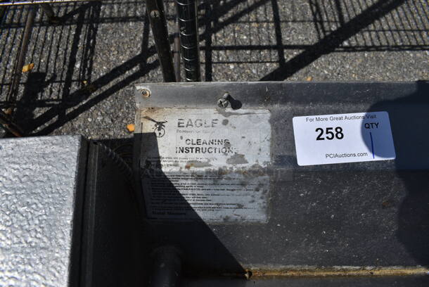 Eagle Stainless Steel Commercial 3 Bay Sink w/ Dual Drainboards, Faucet and Handles. Comes w/ 2 H Legs. 90x25x30. Bays 16x19x10. Drainboards 16x22x2. Legs 21" - Image 6 of 6