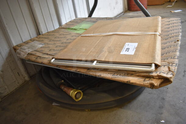 ALL ONE MONEY! Lot of Various NEW Poly Coated Racks, Metal Convection Oven Racks and Hose - Image 5 of 5